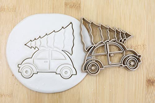 Auto mit Baum cookie cutter Fondant Keksstempel/Ausstechform keksausstecher PLA ca.8cm von my3dbase