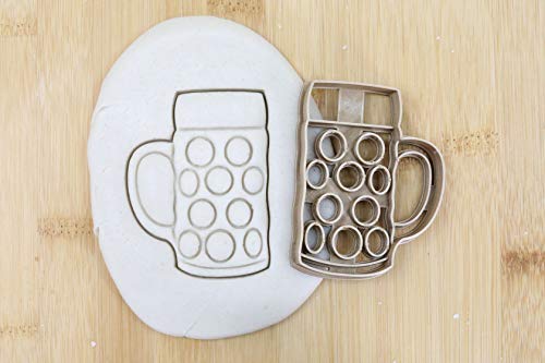 Bierkrug Cookie Cutter Fondant Keksstempel/Ausstechform Keksausstecher Plätzchen ca. 8cm von my3dbase