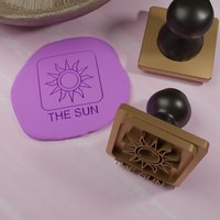 Clay Stamps Astronomy My3Dbase Ideal For Polymer Clay & Dough/ Fondant Incl. Handle von my3dbase