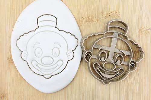 Clown cookie cutter Fondant Keksstempel/Ausstechform keksausstecher PLA ca.8cm von my3dbase