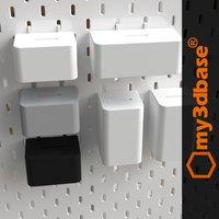 Coin Box For Skadis Pegboard, Several Sizes & Colors von my3dbase