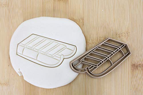 Cookie Cutter Fondant Keksstempel/Ausstechform Keksausstecher Holz Schlitten ca. 8cm von my3dbase