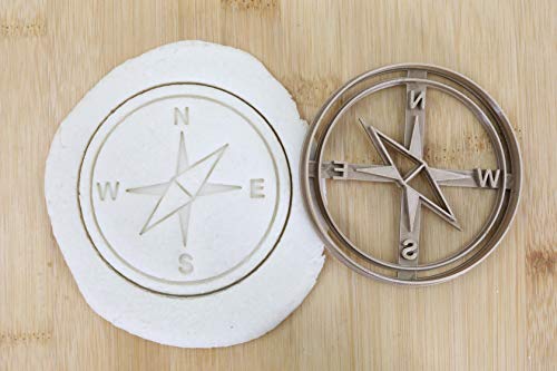 Cookie Cutter Fondant Keksstempel/Ausstechform Keksausstecher Plätzchen Camping Kompass ca. 8cm von my3dbase