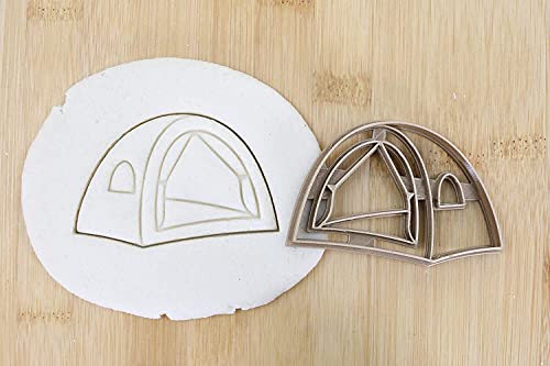 Cookie Cutter Fondant Keksstempel/Ausstechform Keksausstecher Plätzchen Camping Zelt ca. 8cm von my3dbase