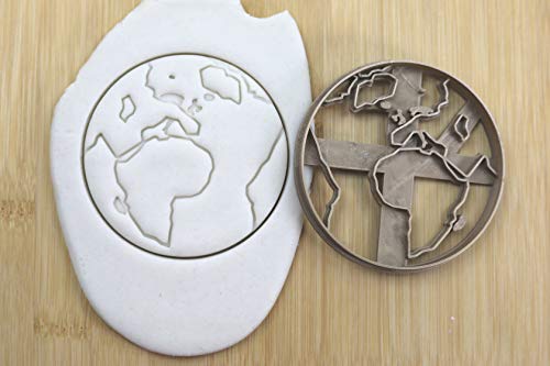 Cookie Cutter Fondant Keksstempel/Ausstechform Keksausstecher Plätzchen Erde ca. 8cm von my3dbase