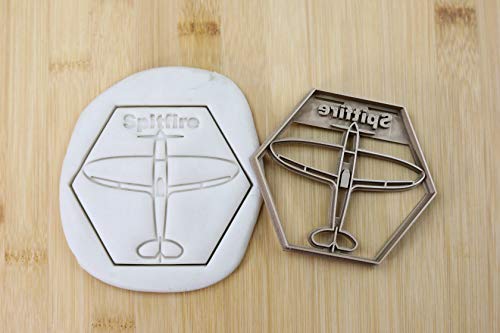 Cookie Cutter Fondant Keksstempel/Ausstechform Keksausstecher Plätzchen Flugzeug Spitfire ca. 8cm von my3dbase