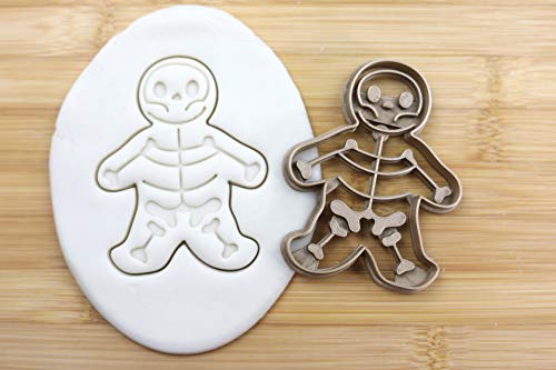 Cookie Cutter Fondant Keksstempel/Ausstechform Keksausstecher Plätzchen Halloween Skelett ca. 8cm von my3dbase
