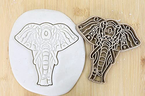 Cookie Cutter Fondant Keksstempel/Ausstechform Keksausstecher Plätzchen Indischer Elefant ca. 8cm von my3dbase