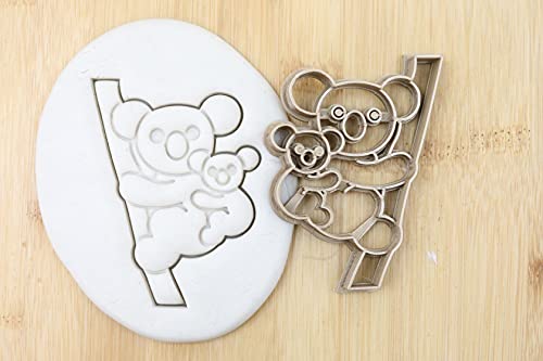Cookie Cutter Fondant Keksstempel/Ausstechform Keksausstecher Plätzchen Koala mit baby ca. 8cm von my3dbase