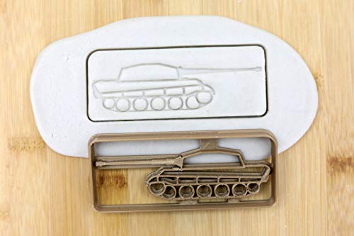 Cookie Cutter Fondant Keksstempel/Ausstechform Keksausstecher Plätzchen Panzer Königtiger ca. 8cm von my3dbase