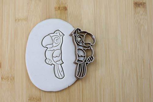 Cookie Cutter Fondant Keksstempel/Ausstechform Keksausstecher Plätzchen Papagei aus biolog. PLA ca.8cm von my3dbase