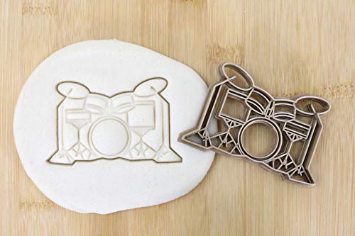 Cookie Cutter Fondant Keksstempel/Ausstechform Keksausstecher Schlagzeug ca. 8cm von my3dbase