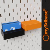 Credit Card Holder | 14 Slots For Ikea Skadis Pegboard Or Desk, Several Colors von my3dbase