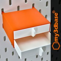 Drawer Storage Box For Skadis Pegboard von my3dbase