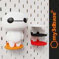 Funkopop/Brickheadz Shelf For Skadis/Uppspel Ikea Pegboards von my3dbase