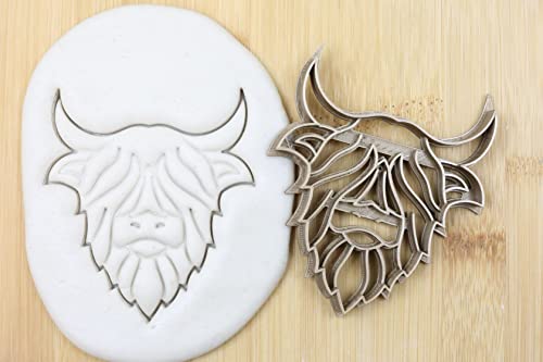 Highland Kuh cookie cutter Fondant Keksstempel/Ausstechform keksausstecher PLA ca.8cm von my3dbase