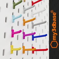 Hook | Set. 5 Pcs For Skadis Ikea Pegboards von my3dbase