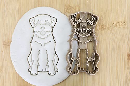 Hund Cookie Cutter Fondant Keksstempel/Ausstechform Keksausstecher Plätzchen Border terrier ganz ca. 8cm von my3dbase