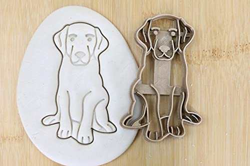 Hund Cookie Cutter Fondant Keksstempel/Ausstechform Keksausstecher Plätzchen Gold Retriever ganz ca. 8cm von my3dbase