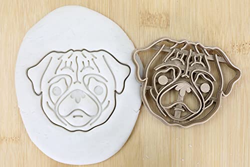 Hund Cookie Cutter Fondant Keksstempel/Ausstechform Keksausstecher Plätzchen Mops ca. 8cm von my3dbase