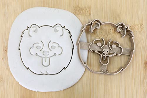 Hund Cookie Cutter Fondant Keksstempel/Ausstechform Keksausstecher Plätzchen Pomeranian ca. 8cm von my3dbase