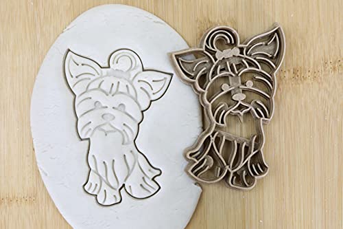 Hund Cookie Cutter Fondant Keksstempel/Ausstechform Keksausstecher Plätzchen Yorkshire Terrier ganz ca. 8cm von my3dbase