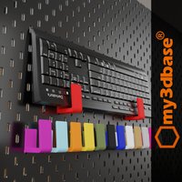 Ikea Pegboard Compatible Accessories Keyboard Mount/Penholder/Ps4/Sunglass/Ipad/Mouse Mount von my3dbase