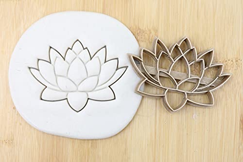 India Lotus Cookie Cutter Fondant Keksstempel/Ausstechform Keksausstecher Plätzchen ca. 8cm von my3dbase