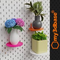 Large Flower Shelf For Skadis/Uppspel Ikea Pegboards 120/160mm Very Sturdy von my3dbase