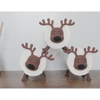 Lustiger Rentier-Toilettenpapierhalter - Nachhaltiger Hingucker Fürs Bad Lustiger Rentier-Toilettenpapierhalter - Nachhaltiger Hingucker Fürs Bad von my3dbase