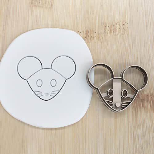 Maus Kopf cookie cutter Fondant Keksstempel/Ausstechform keksausstecher PLA ca.8cm von my3dbase