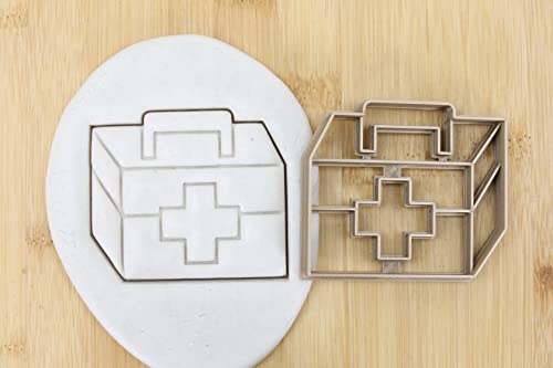 Medizin Arzt Erste Hilfe Koffer Cookie Cutter Fondant Keksstempel/Ausstechform Keksausstecher Plätzchen ca. 8cm von my3dbase