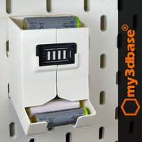 My3Dbase Aa/Aaa Battery Storage Compatible With Skadis Pegboard von my3dbase