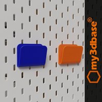 My3Dbase Compatible With Ikea Skadis Pegboard Card Holder von my3dbase