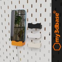 My3Dbase Compatible With Ikea Skadis Pegboard Smartphone Handy Holder von my3dbase