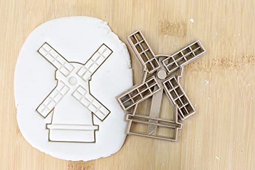 Niederlande Windmühlen Cookie Cutter Fondant Keksstempel/Ausstechform Keksausstecher Plätzchen ca. 8cm von my3dbase