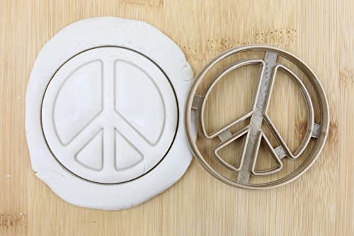 Peace Logo cookie cutter Fondant Keksstempel/Ausstechform keksausstecher PLA ca.8cm von my3dbase