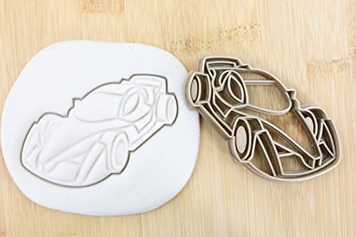 Rennauto cookie cutter Fondant Keksstempel/Ausstechform keksausstecher PLA ca.8cm von my3dbase