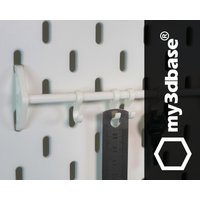 Small Wall Bar For Skadis Two Slots Ikea Pegboards von my3dbase