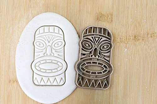 Tiki Mask 1 cookie cutter Fondant Keksstempel/Ausstechform keksausstecher PLA ca.8cm von my3dbase