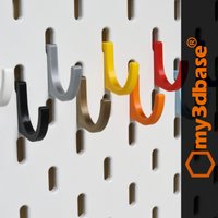 Tiny Hook For Skadis Single Slot Ikea Pegboard von my3dbase