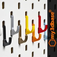 Tiny Hook For Skadis Two Slots Ikea Pegboards von my3dbase