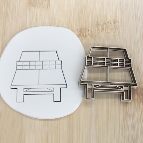 Tischtennisplatte cookie cutter Fondant Keksstempel/Ausstechform keksausstecher PLA ca.8cm von my3dbase