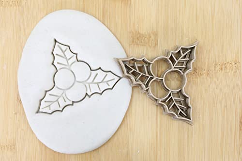 Weihnachten Mistelzweig Cookie Cutter Fondant Keksstempel/Ausstechform Keksausstecher Plätzchen ca. 8cm von my3dbase