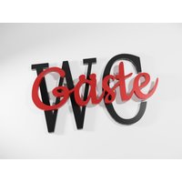 xl Door Sign/Deco Gäste-Wc With Free Color Choice Incl. Double Side Tape von my3dbase