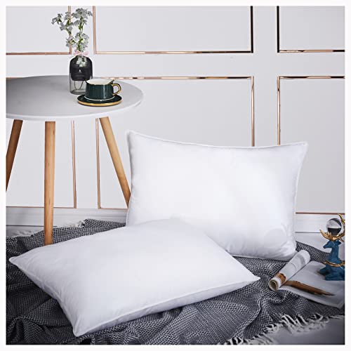 myAIMS Continental TC600 Kissen, Gänse- oder Entenfeder-Daunen, hypoallergen, Weiß, quadratischer Einsatz, luxuriös, Deluxe, beste Hotelqualität, superweich, warm und gemütlich, antiallergen, 2 Stück myAIMS Continental TC600 Kissen, Gänse- oder Entenfeder-Daunen, hypoallergen, Weiß, quadratischer Einsatz, luxuriös, Deluxe, beste Hotelqualität, superweich, warm und gemütlich, antiallergen, 2 Stück von myAIMS