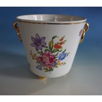 Rarität Vintage Metzler & Ortloff Blumentopf Übertopf Topf Blumenübertopf Deutsche Blume Porzellan Mit Gold | F025-148 Rarität Vintage Metzler & Ortloff Blumentopf Übertopf Topf Blumenübertopf Deutsche Blume Porzellan Mit Gold | F025-148 von myDecoWorld24