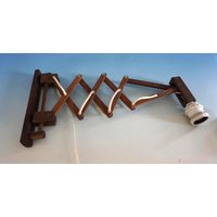 Translandia Vintage Design Wandlampe Scherenlampe Holzlampe Teak Holz Dansk Dänish Dänemark 70Er | F025-1011 von myDecoWorld24