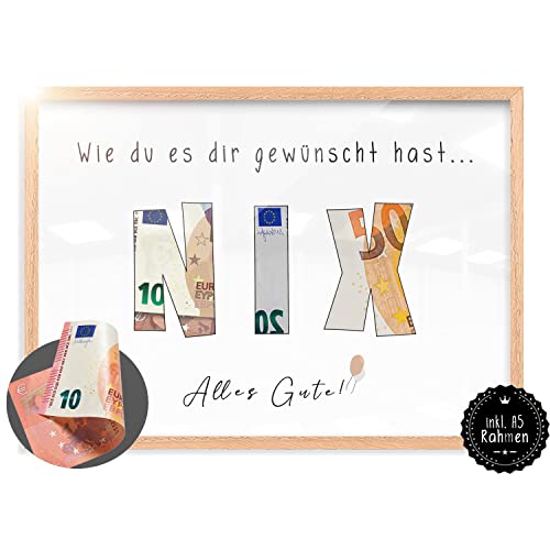 myDreamwork Inkl. Holzrahmen | Geld Geschenk | Nichts Geschenk – Wunscherfüller | Exklusive Geldgeschenke, Geburtstagsgeschenke für Küche , Frauen, Männer Lustig – DIN A5 myDreamwork Inkl. Holzrahmen | Geld Geschenk | Nichts Geschenk – Wunscherfüller | Exklusive Geldgeschenke, Geburtstagsgeschenke für Küche , Frauen, Männer Lustig – DIN A5 von myDreamwork