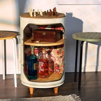 Schachtisch Mit Schachfiguren, Brettspieltisch - Nachttisch, Handgefertigtes Geschenk Personalisierte Hausbar von myLumpy